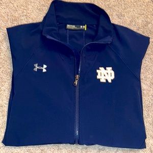 Under Armour mens University of Notre Dame light jacket size small.